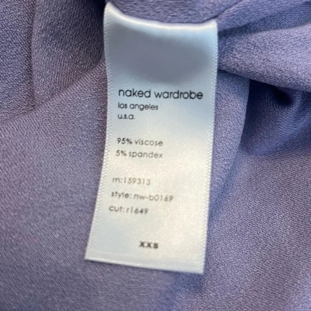 Naked Wardrobe NWT NW Tank Bodysuit in Iris (Lilac) - Picture 16 of 17
